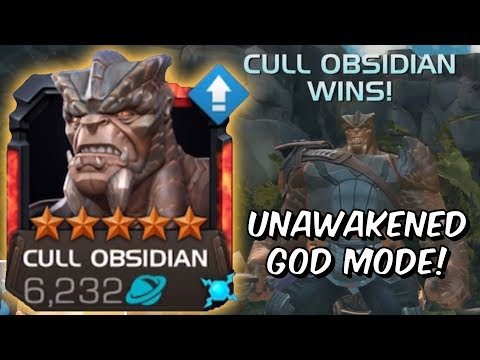 5 Star Cull Obsidian First Look Gameplay - Unawakened God Tier?!? - Marvel Contest of Champions