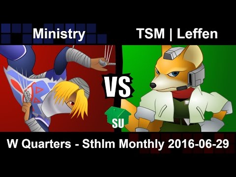 Ministry (Sheik) vs TSM Leffen (Fox) - Winners Quarters Sthlm Monthly 2016-06-29