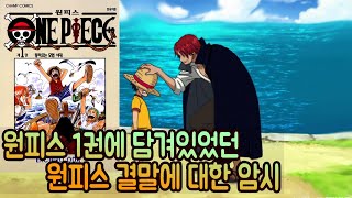 이미 20년전 원피스의 결말을 암시했던 1권 분석 및 해석