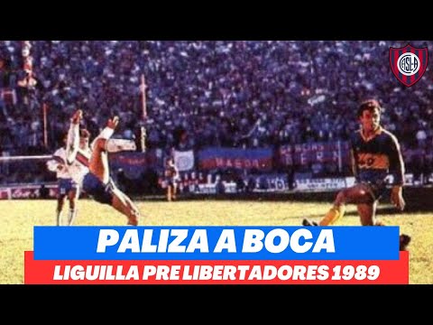 SAN LORENZO vs BOCA - LIGUILLA 1989 PRE LIBERTADORES 1990 - FIESTA CON ACOSTA, GOROSITO Y SIVISKI