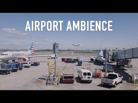 Airport Ambience | Authentic Airport Sounds (Announcements, Chatter)