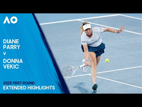 Diane Parry v Donna Vekic Extended Highlights | Australian Open 2025 First Round