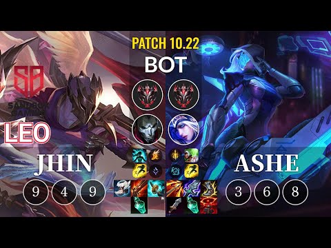 SB Leo Jhin vs Ashe Bot - KR Patch 10.22