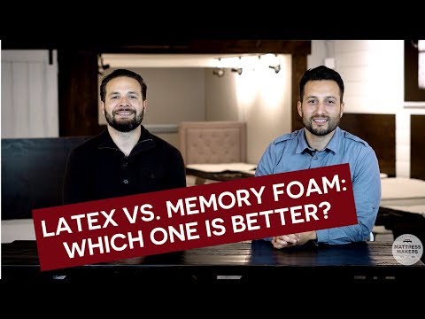 Defference between latex and memory foam