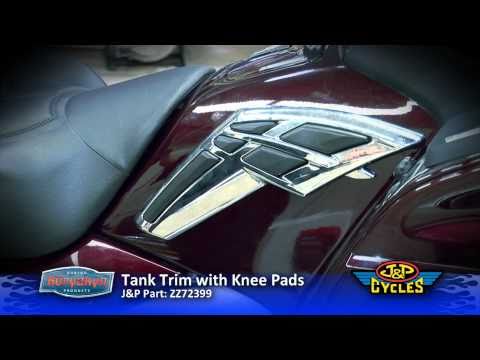 Install Chrome Tank Trim with Knee Pads by Kuryakyn • Honda Goldwing • JPCYCLES.COM