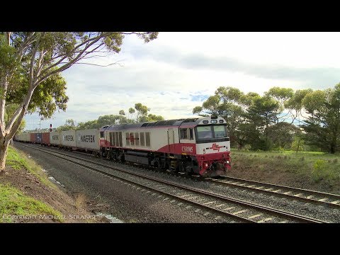 7922V SBR/SCT Wimmera Container Lines Freight Train (14/6/2019) - PoathTV Australian Railways