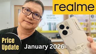 REALME Price List Update for JANUARY 2026 | realme 15 C85 C75 Note 70