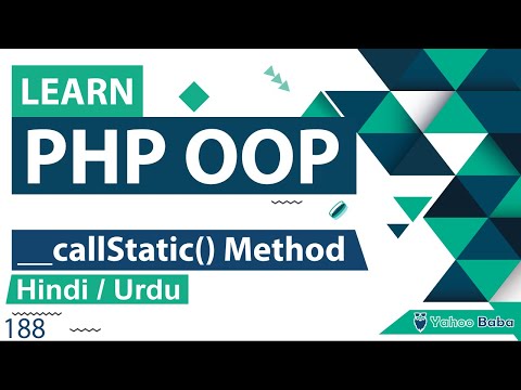 PHP OOP CallStatic Method Tutorial in Hindi Urdu