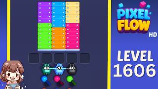Pixel Flow Level 1606 Solution Walkthrough