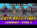 How To Defeat Lizardmen Sega Genesis Golden Axe 2 Bosses Stage 3