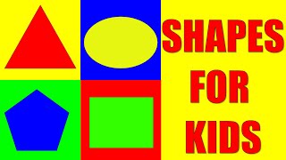 SHAPES for Kids in English | Learn Geometric Shapes for Kindergarten, Preschool, and Toddlers