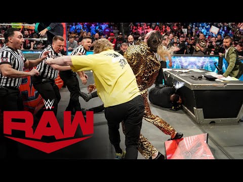 Logan Paul Punches Seth Rollins, Ripley Beats Bayley, Asuka Attacks Belair | Raw Fight Size