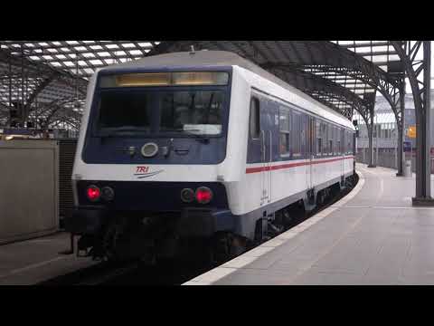 National Express RB48 TRI Ersatzzug (Br. 110 und n-Wagen) Ausfahrt Köln Hbf