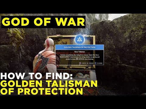 God of War's best early-game gear: The Golden Talisman of Protection