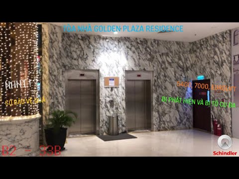 Schindler 5400, 7000, EuroLift Traction and Freight Elevator in Golden Plaza Residence