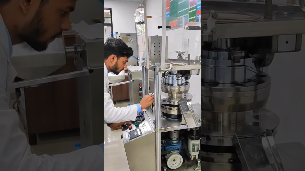 PREPARATION OF TABLET #college #pharmacy #industrial #pharmaceutical