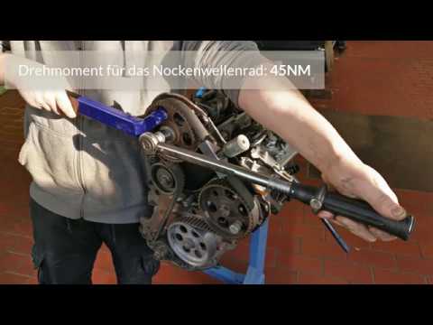 Changing the timing belt on a Golf II Diesel. Designed by I. Kalashnik