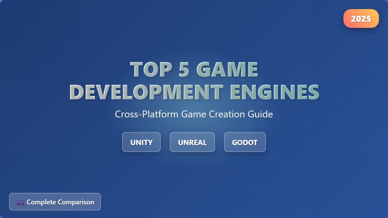 Top 5 Game Development Engines in 2025: Choose the BEST for YOU!