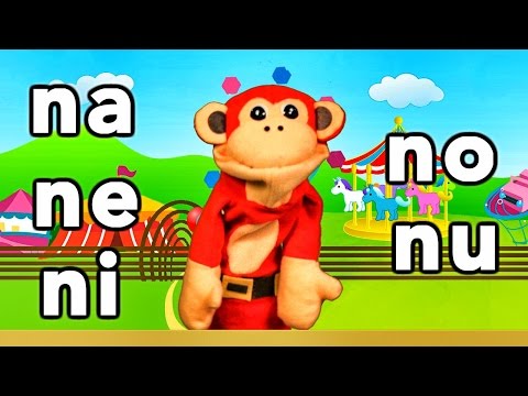 Sílabas na ne ni no nu - El Mono Sílabo - Videos Infantiles - Educación para Niños #