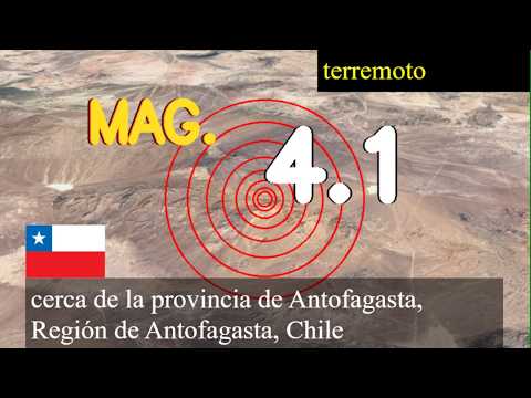 😱🚨  Terremoto cerca de la provincia de Antofagasta, Región de Antofagasta, Chile actualizaciones en