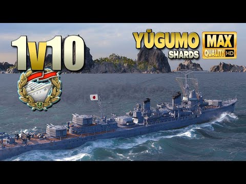 Destroyer Yūgumo: Insane win versus 10 enemies - World of Warships