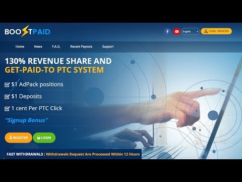 BOOSTPAID мин AdPack от $1 мин вывод $ 5