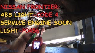 Nissan Frontier: ABS Light / Service Engine Soon Light