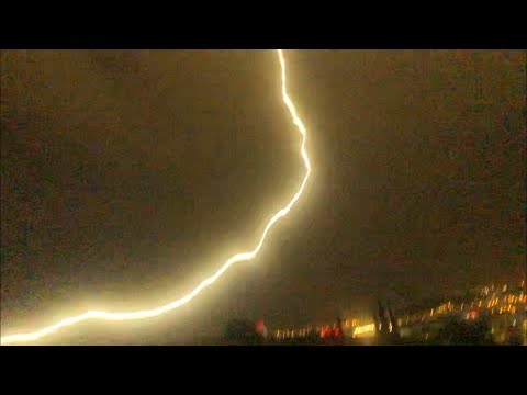 Impact de foudre très proche (600m) le dimanche 20 septembre 2020 à Nice .