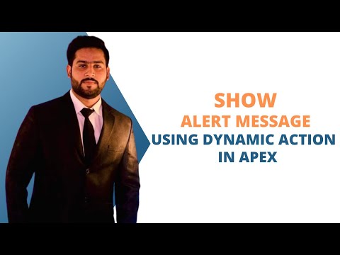 How to Show Alert Message Using DA in Oracle Apex | | Lecture 66