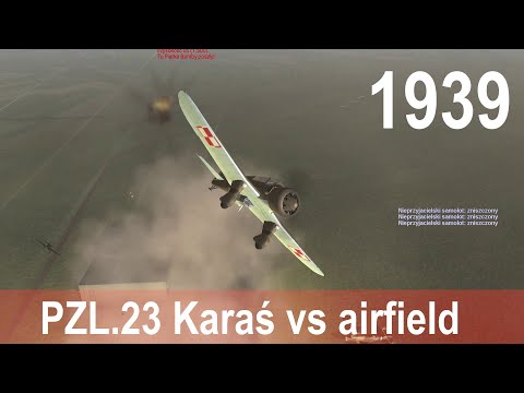PZL.23 Karaś vs airfield