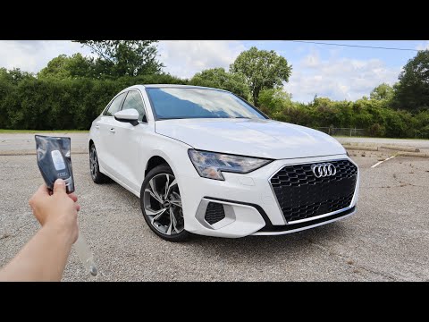 2022 Audi A3 40 TFSI FWD: Start Up, Walkaround, POV, Test Drive and Review