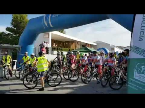 Impresionante salida de la 3 marcha cicloturista BTT, en Almchar