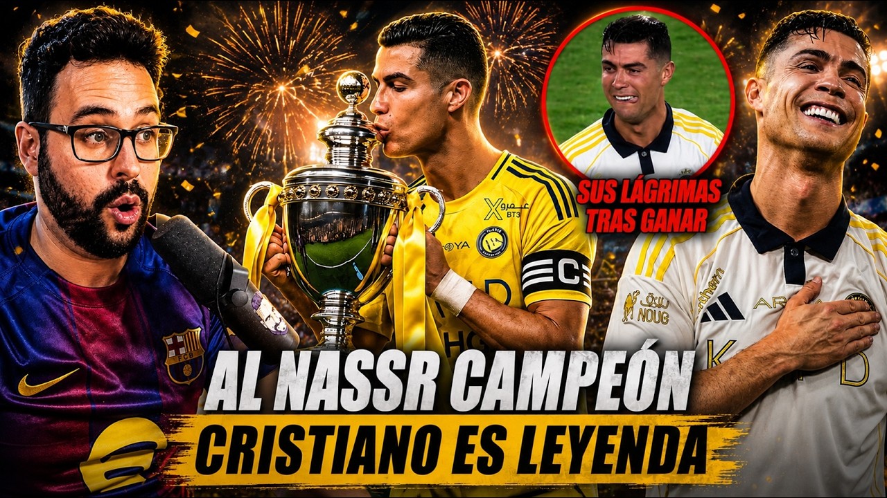 🏆CRISTIANO RONALDO GANA la LIGA con AL NASSR y ROMPE a LLORAR a sus 41 AÑOS ¡LEYENDA ABSOLUTA!