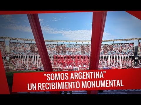"River vs Boca - Superliga 2017 - "Somos Argentina" - un recibimiento monumental" Barra: Los Borrachos del Tablón • Club: River Plate
