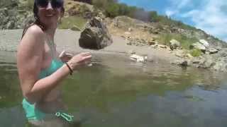 preview picture of video 'Gopro : American River hiking in Auburn, CA'