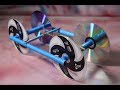 Make Rubber Band Powered Car With Recycle CD Disc Unique Project