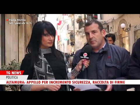 TG News Tele Appula - Altamura: Appello per incremento sicurezza, raccolta di firme