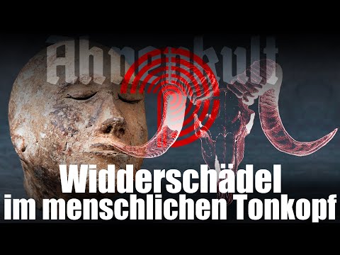 Ahnenkult - Widderschädel im 2100 Jahre alten menschlichen Tonkopf gefunden