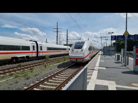 Fast eine Parallelfahrt zweier ICE's. 13.08.23 Leipzig
