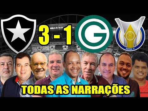 Todas as narrações - Botafogo 3 x 1 Goiás | Brasileirão 2019