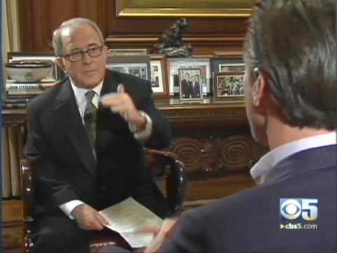 Hank Plante & Gavin Newsom Testy Interview