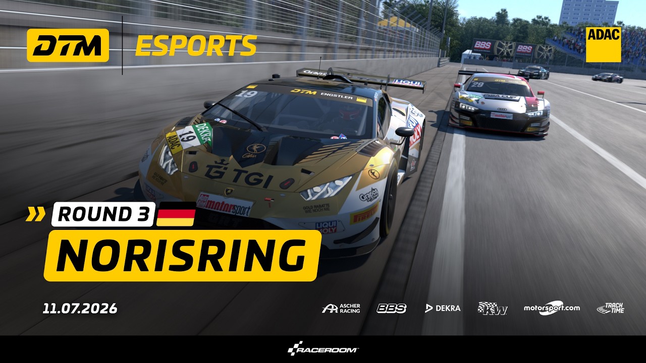 LIVE: DTM eSports Championship 2026 – Norisring | Der digitale Stadtkurs-Krimi 🏁🎮
