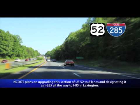 US 52 Winston-Salem, NC (Exits 123 to 110B)