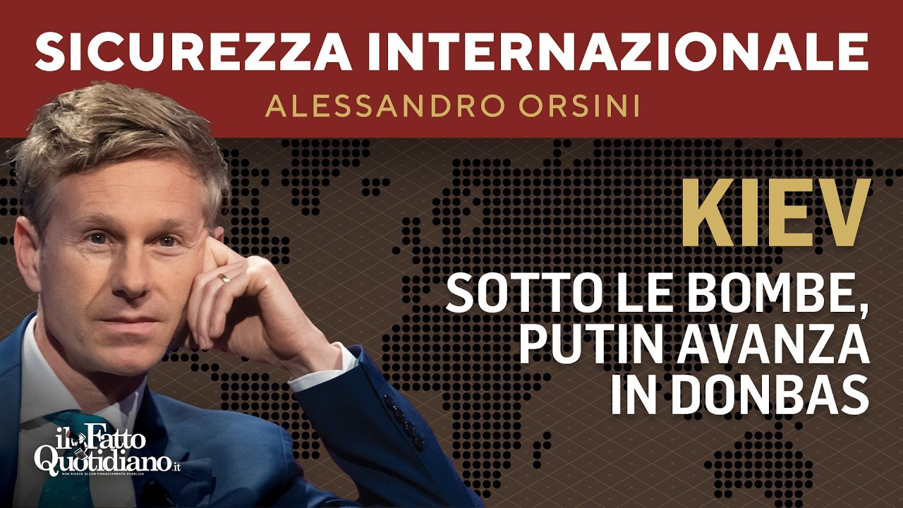 Kiev sotto le bombe, Putin avanza in Donbas. La diretta con Alessandro Orsini