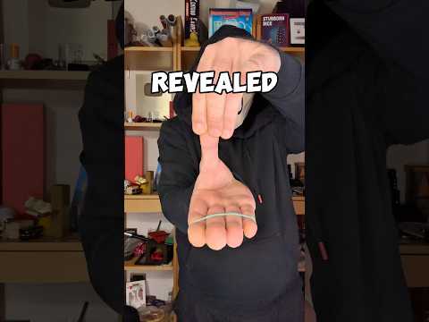 SIMPLE RUBBER BAND TRICK EXPLAINED 🪄 #tricks #magic #foryou
