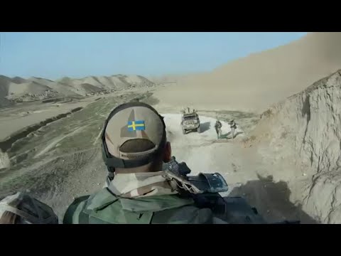 Afghanistan Helmet Cam Combat - Swedish Soldiers Firefight In Afghanistan With B-1 Bomber Support