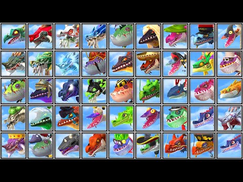 Hungry Dragon - All 45 Dragons & Dragons Skins - Full Game Play