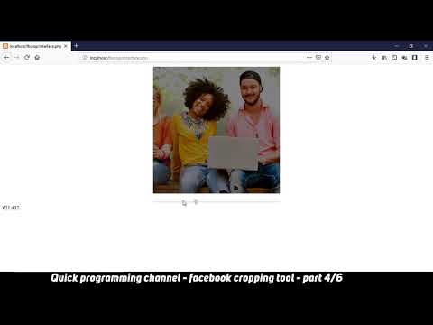 Facebook image cropping tool using Javascript CSS PHP Part4 6