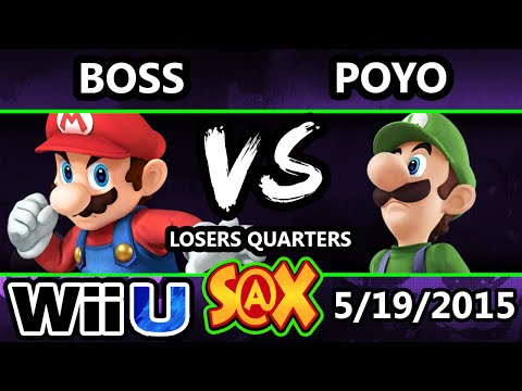 S@X - Poyo (Luigi) Vs. WS | Boss (Luigi) SSB4 Losers Quarters - Smash wIi U - Smash 4