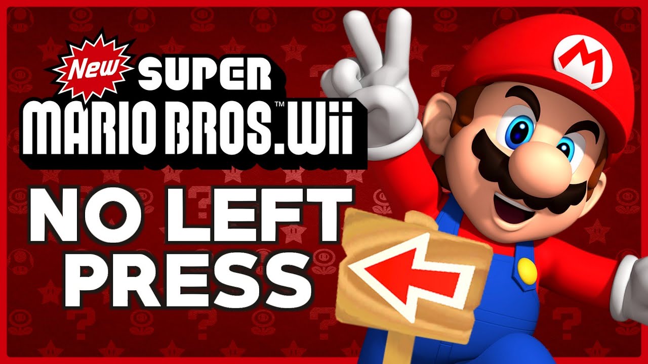 I tried beating New Super Mario Bros. Wii without PRESSING LEFT !
